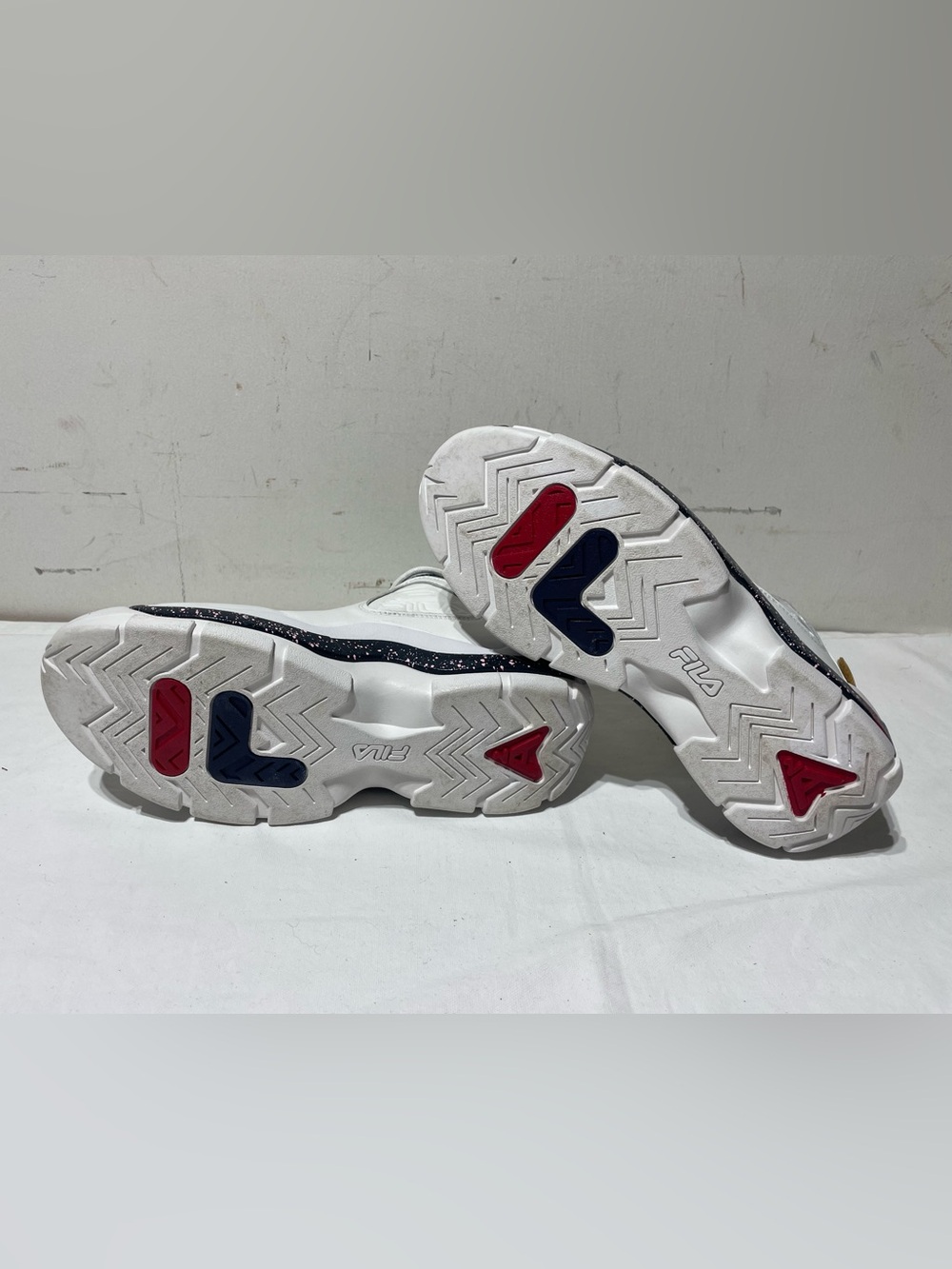 Fila Grant Hill 2 Hall of Fame Shoes Mens 10 White Gold Navy 1BM00581-125 - Picture 11 of 13